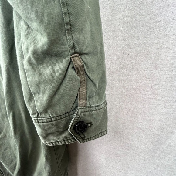 Abercrombie & Fitch Womens Hooded Utility Coat Size M Sherpa Lined Y2K Jacket - Picture 5 of 12